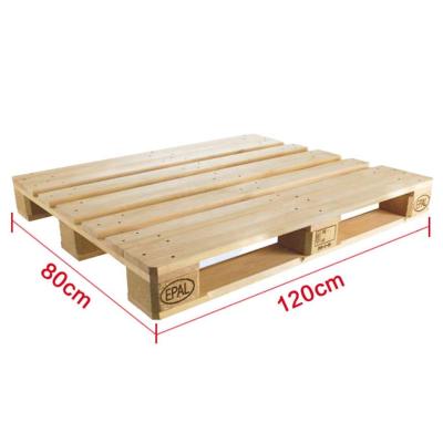 China EURO STANDARD 1200x1000x144mm FUMIGATION EPAL 1 PINE WOOD PALLET Single Faced Four Way Pallet 1200x800x144mm Warehouse Logistic Forklift for sale