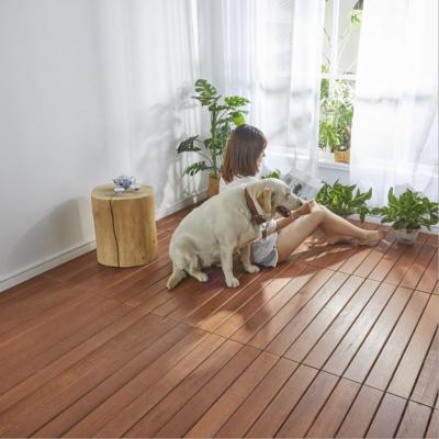 China Merbau Solid Wood Swimming Pool Interlocking Waterproof Outdoor Engineered Flooring Flooring Decking Tiles for sale