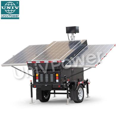 China Mobile Sports Stadium Surveillance Trailer Tower for sale