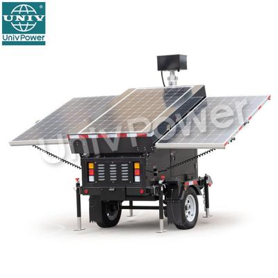 China USA Standard Mobile Type Solar Trailer Light Tower Mobile Solar Light Tower for sale