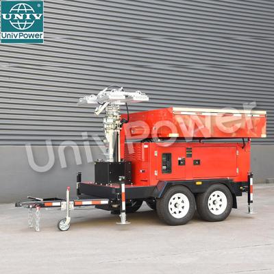 China Solar Powered Mobile Security Camera Trailer CCTV System Camera Box Trailer S2400C-0006 for sale