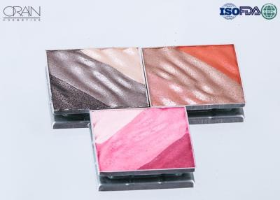 China OEM square multi-color waved shadow palette Strong High Pigment Eyeshadow for sale