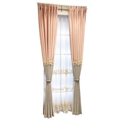 China Cheap Modern Sheer Decoration Window Para Salas Blackout Cortines Cortines Living ronn Curtain for sale