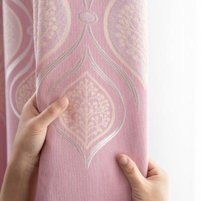 China Hot Selling Luxury 100% Polyester Blackout Blackout Curtain Modern Jacquard Blackout Curtains Drapes And Curtains for sale