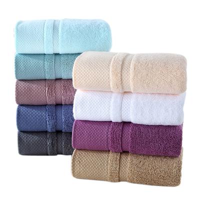 China New Style Child Safe Combed Superabsorbing Cotton Bath Towels Jacquard Towel Hotel Draying Adult Towel for sale