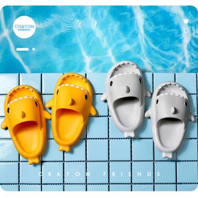 China Fashion Trend Slippers New Pour Child Stereo Shark Eva For Kids Summer Non Slip Soft Unique Indoor Slippers for sale