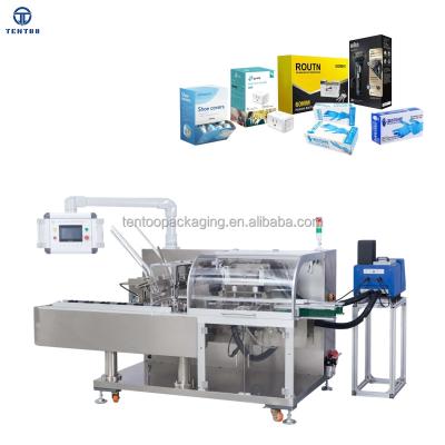 China Full Automatic Face Mask Bottle Soap Food Tube Cosmetic Carton Box Packing Machine for sale