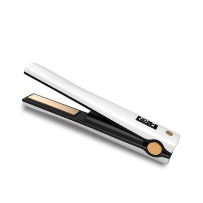 China Mini Wireless Tourmaline LCD Display Private Label Logo Private Label Hair Ceramic Hair Straightener Fast Cheap Professional Portable Flat Iron Nondisposable for sale