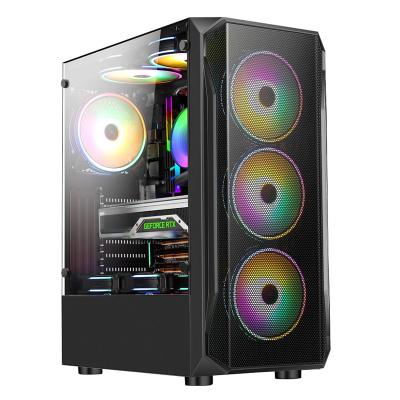 China With Fan I1105 Hot ATX Micro Computer Gaming  Cooling Cabinet New bulk pc Computer Case Desktop Case for sale