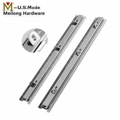 China Contemporary Furniture Hardware 3 Fold Ball Bearing Undermount Drawer Slide 451012 for sale