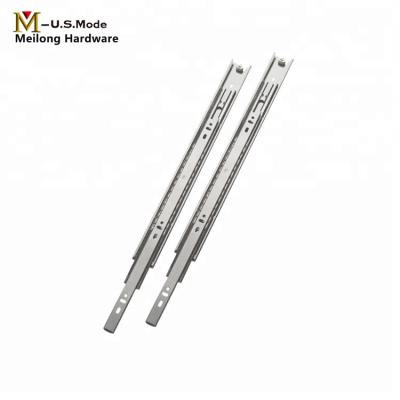 China 35mm Channel Slide Ball Bearing Contemporary Furniture Drawer Hardware Telescopic Slide Rail / Ball Bearing Slide for sale