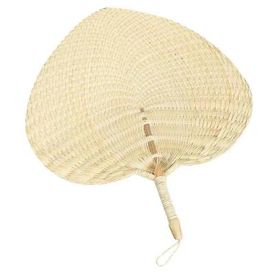 China For 100% hand made summer hand palm leaf cool bamboo fan for sale