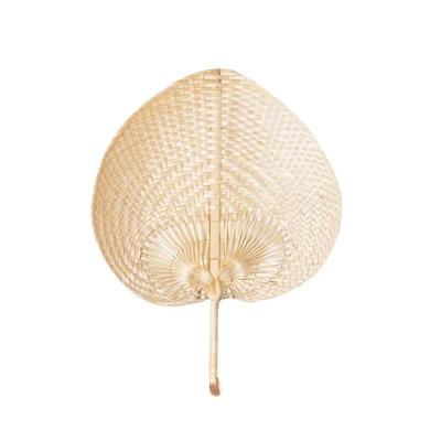 China Chinese Traditional Colorful Woven Palm Leaf Fans Hand Woven Traditional Style For Decor Wall for sale