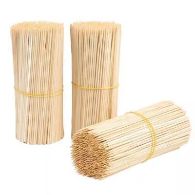 China Disposable 100pcs Per Bag BBQ High Quality Disposable Bamboo Wooden Skewer Wholesale Stick for sale