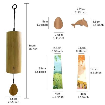 China eco-friendly home decoration bamboo wind chime bamboo crafts for sale for sale