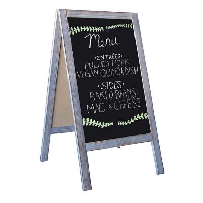 China Kids Erasable Wooden Blackboard Restaurant Small Blackboard Number Table Wedding Party Office Decorative Sign Holder Supplies for sale