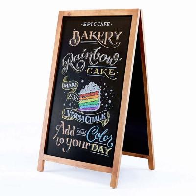 China Restaurant Kids Prices Wooden Frame Black Chalk Board Colorful Cheap Blackboard For Kids Using Wooden Blackboard for sale