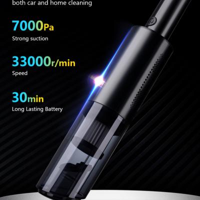 China 7000Pa Mini Car Aspirador Car Handheld Cordless Portable Rechargeable Cordless Vacuum Cleaner Vacum de vacumm for sale