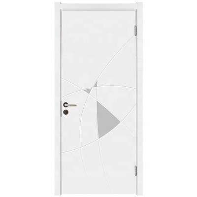 China Solid single door wpc door wpc panel door waterproof for sale