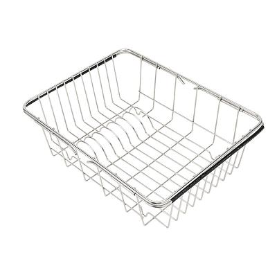 China Sustainable Original Manufacturer Dish Drying Rack Dish Rack With Extra Drying Mat Dish Racks For Kitchen Counter Kitchen Organization for sale