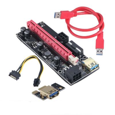 China New VER 009s Riser Card 3 in 1 Riser for Video Card PCI-E PCI Riser Supplement USB 3.0 Adapter Cable for GPU 12.9*4.4*1.2 for sale