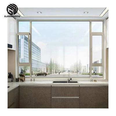 China Factory Direct Supply Soundproof With Lock Hardware Aluminum Frame Doors Windows Accessories Tilt And Turn Aluminum Window for sale