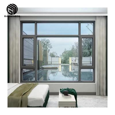 China Factory Wholesale Price Soundproof Steel Aluminum Tilt And Turn Doors Windows Aluminum Window for sale