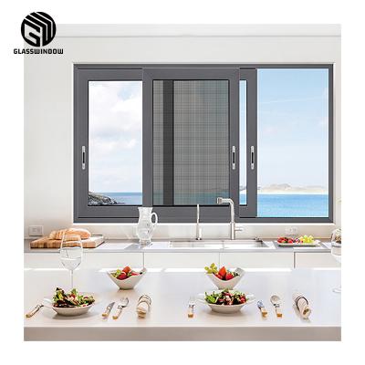 China Small Moq Sliding Newly Stored Windows Frame Price Window Hardware Steel Sliding Window for sale