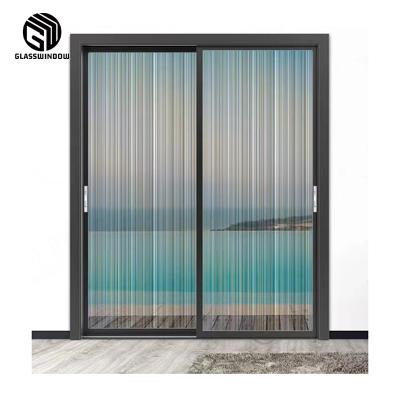 China Aluminum Cabinet Frame Slim Door Reasonable Price Newly Stocked Modern Fram Sliding Door for sale