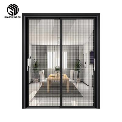 China Modern Wholesale High Quality Aluminum Slim Frame Fram Door Factory Price Sliding Door Cabinet Door for sale