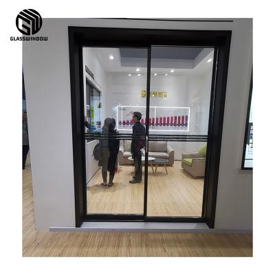 China Good Quality Modern Narrow Patio Door For House Slim Frame Aluminum Profile Sliding Glass Doors for sale