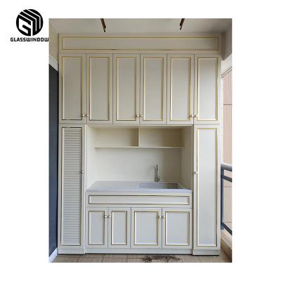 China Factory Wholesale Price Modern Italian Wall-mount Hotel Bathroom Vanity Aluminum Cabinet for sale