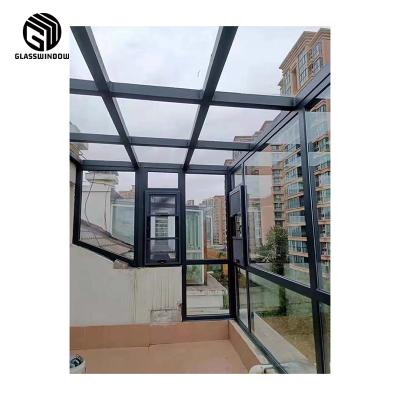 China Factory direct modern high quality sunroom good quality glass bedroom with shade glass room for sale