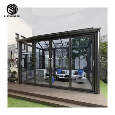 China Factory direct sale modern hot sunroom good quality glass bedroom directly with shade glass room for sale