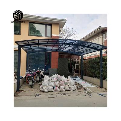 China Metal Ready To Ship Product Best Quality Aluminum Carport Aluminum Parking Shed Garage for sale