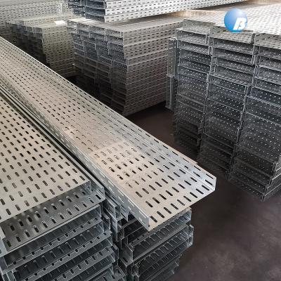 China Projects Steel Galvanized Cable Tray Perforated Type Factory Certifications for sale