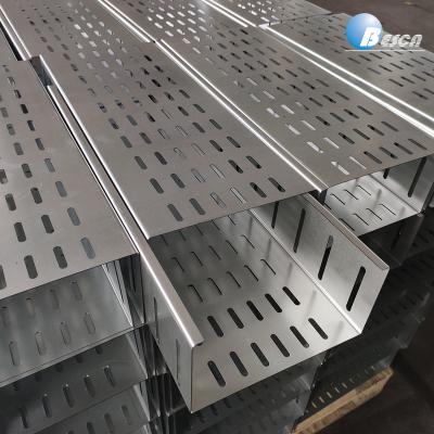 China Projects HDG Hot Dip Galvanized Perforated Cable Tray Manufacturer for sale