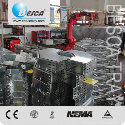 China Cable Laying Besca Black Accessories Clamp Cover Galvanised Cable Tray for sale