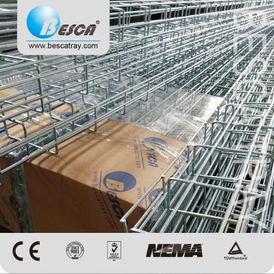 China Telecommunications cable laying Besca Stainless Steel Ventilated Trough Electric Wire Mesh Cable Tray for sale