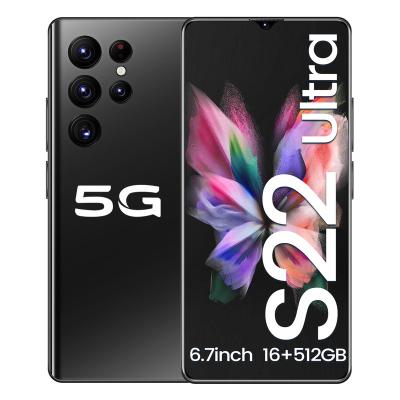 China Dual SIM Card S22 New Fashion Game ULTRA Mobiles Phones With 16GB+512GB Unlocked Mobile Android Smart Phones Smartphone for sale