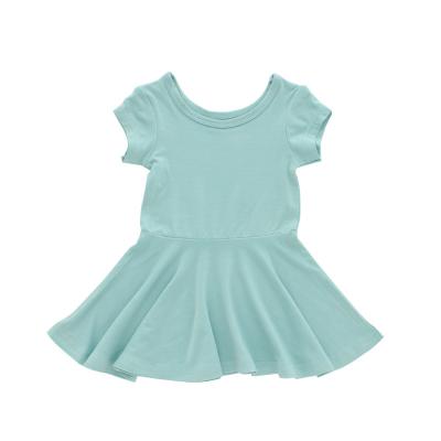 China 2022 Breathable Hot Sale Short T-shirt Solid Baby Clothes Round Neck Top for sale