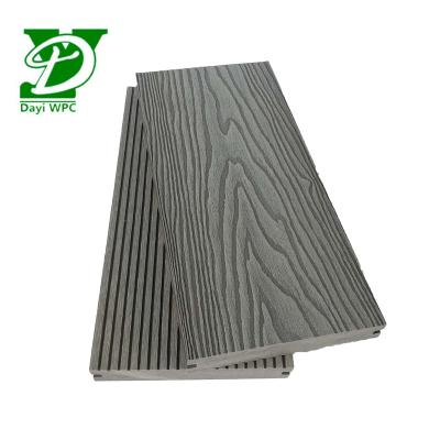 China Moderno Design Durável Madeira Plástico Composite Decking à venda