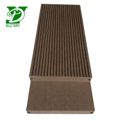 China Modern Waterproof Wood Plastic Composite Hollow Decking for sale