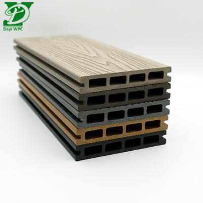 China Mold Resistant and Waterproof WPC Composite Decking with UV Protection and Anti Slip Surface for sale