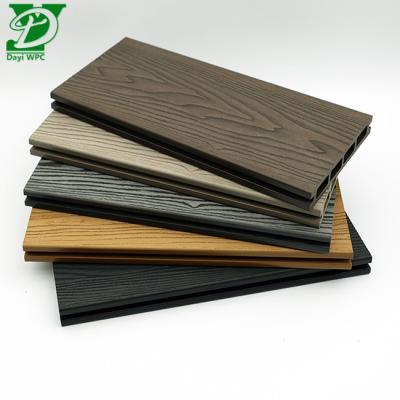 China Easy Install Composite Hollow Wood Plastic Decking zu verkaufen