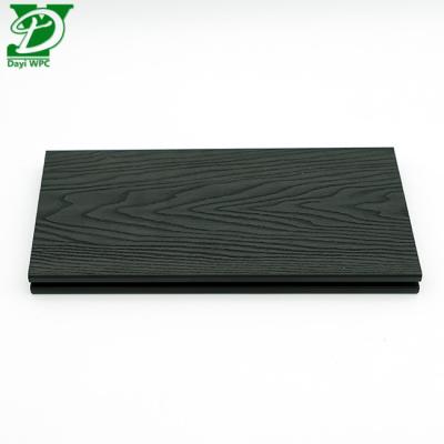 China 3D Deep Embossed WPC Decking exterior oco à venda