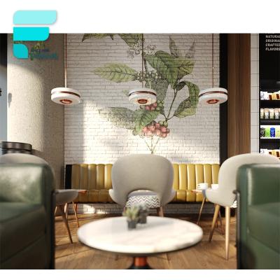 China Customized Supply Design Coffee Shop Fixture Cafe Shop Interior Design Coffee Shop Display Furniture for sale