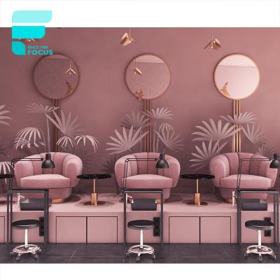 China Nail Salon Baking Painting Design With Nail Salon Furniture Nail Spa Table For Sale for sale