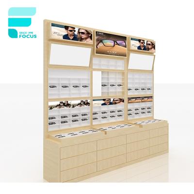 China Glasses Shop Shop Counter Design Optical Eyewear Displays Glasses To Display Display Cabinet For Optical Shop for sale