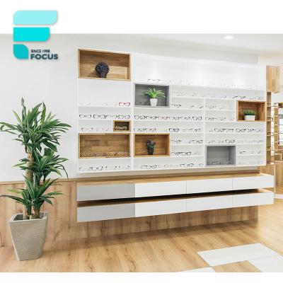 China Sunglass Optical Store Shop Display Stand Interior Optical And Eyeglass Display Showcase Design for sale